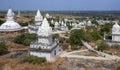 Jain Temples at Sonagiri in the Madhya Pradesh region of India Royalty Free Stock Photo