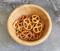 Some little pretzels on a plate