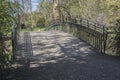 Love padlocks on bridge at german botanical garden in Dortmund Royalty Free Stock Photo