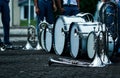 drum trumpet baritone and others used for marching band Royalty Free Stock Photo