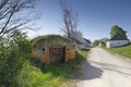 Some old wine cellars, called Kellergasse, in Lower Austria Royalty Free Stock Photo