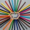 Some pencils have visible brand markings or numeric identifiers Royalty Free Stock Photo
