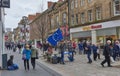 Some of the Perth anti Brexit Campaigners at the Perth Farmers market Open Day, held in the High Street of Perth.