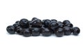 Some pitted black olives Royalty Free Stock Photo