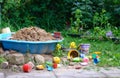 Some plastic sandbox toys