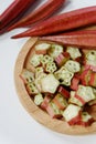 Some red okra or okro or ladyfingers Royalty Free Stock Photo