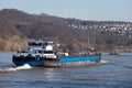 Rhine river ship traffic