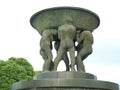 Some of Sculptures of the Vigeland Installation inside Frogner Park, Oslo, Norway Royalty Free Stock Photo