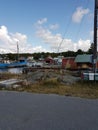 Some small cottages in a small harbour in the arghipelago of Finland
