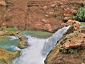 Havasu Creek Cascades below Mooney Falls Royalty Free Stock Photo