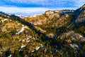 California Mountains in Spring with a little snow on them