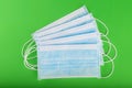 Some surgical face mask to prevent covid 19 coronavirus Royalty Free Stock Photo