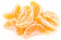 Some tangerine segments Royalty Free Stock Photo