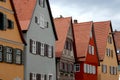 Some typical colorful houses in the town of Dinkelsbuh lin Germany