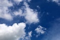 some white whispy clouds and blue sky cloudscape Royalty Free Stock Photo