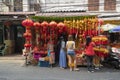 A hop of religious objects in Bangkok Royalty Free Stock Photo