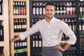 Somellier Wine Business Alcohol Drink Store Concept Royalty Free Stock Photo