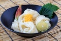 Somen, Japanese thin wheat noodles Royalty Free Stock Photo