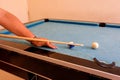 Playing billiard