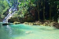 Somerset Falls - a waterfall and blue lagoon in Port Antonio, Jamaica