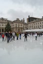 Somerset House ice ring Royalty Free Stock Photo