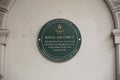 Somerset House, London, UK, February 7th 2019, Green plaque to commemorate the foundation of the Royal Air Force