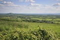 Somerset landscape view Royalty Free Stock Photo