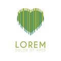 The barcode logo is heart-shaped and green