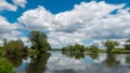 Somewhere around Wroclaw on the Odra River Royalty Free Stock Photo
