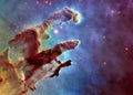 Somewhere in extreme deep space. Pillars of creation
