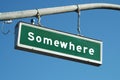Somewhere sign