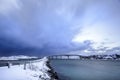 Arctic winter landscapes at Sommaroy, Nordland, Norway Royalty Free Stock Photo