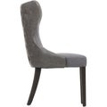 Sommerford Dining Room Chair, Rivet Whidbey Mid-Century Open Back Accent Dining Chair, Bushey Roll Top Tufted Modern Royalty Free Stock Photo