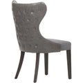 Sommerford Dining Room Chair, Rivet Whidbey Mid-Century Open Back Accent Dining Chair, Bushey Roll Top Tufted Modern Royalty Free Stock Photo