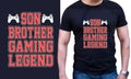 Son Brother Gaming Legend =Custom T-shirt