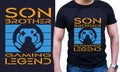 Son Brother Gaming Legend =Custom T-shirt