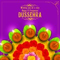 Sona patta for wishing Happy Dussehra Royalty Free Stock Photo