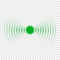 Sonar search sound wave icon