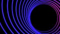 Sonar wave conceptual neon light abstract background