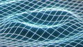 Sonar Wave Scan WireFrame Close Up Background