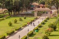 SONARGAON, BANGLADESH - NOVEMBER 21, 2016: Garden of Folk Arts Museum in Sonargaon town, Banglade