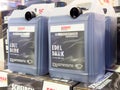 Sonax edel dark windshield cleaner containers on display shelf Royalty Free Stock Photo