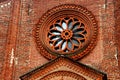 Soncino, Italy. Detail of the Civic Tower