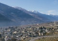 Sondrio is an Italian town and comune located in Italy Royalty Free Stock Photo