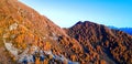 Sondrio - Valtellina IT - aerial view of Alpe Colina Royalty Free Stock Photo