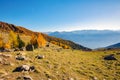 Sondrio - Valtellina IT - Autumn sunset Royalty Free Stock Photo