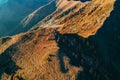 Sondrio - Valtellina IT - Autumnal aerial view of Alpe Colina Royalty Free Stock Photo