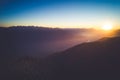 Sondrio - Valtellina IT - Autumnal aerial view of Alpe Colina Royalty Free Stock Photo