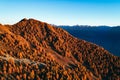 Sondrio - Valtellina IT - Autumnal view of Alpe Colina Royalty Free Stock Photo