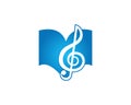 song book logo icon template